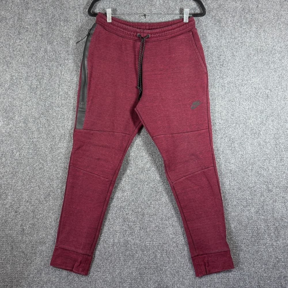 Nike Pants Joggers Sweatpants Tech Fleece Beet Red Maroon Youth Large #3461